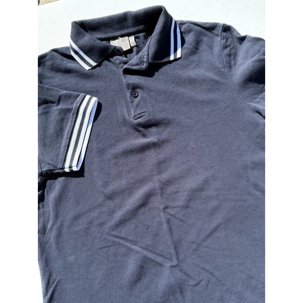 ASOS Polo Shirt Men’s Sz 2XS Navy Blue Short Sleeve